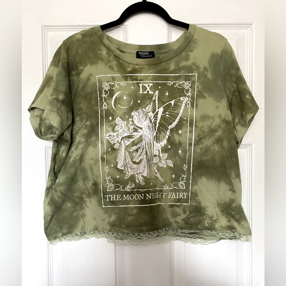 Green Tie-Dye Fairy Tee